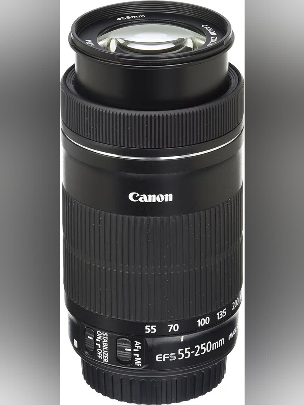 Canon 55-250mm EF-S Telephoto Zoom Lens - Black